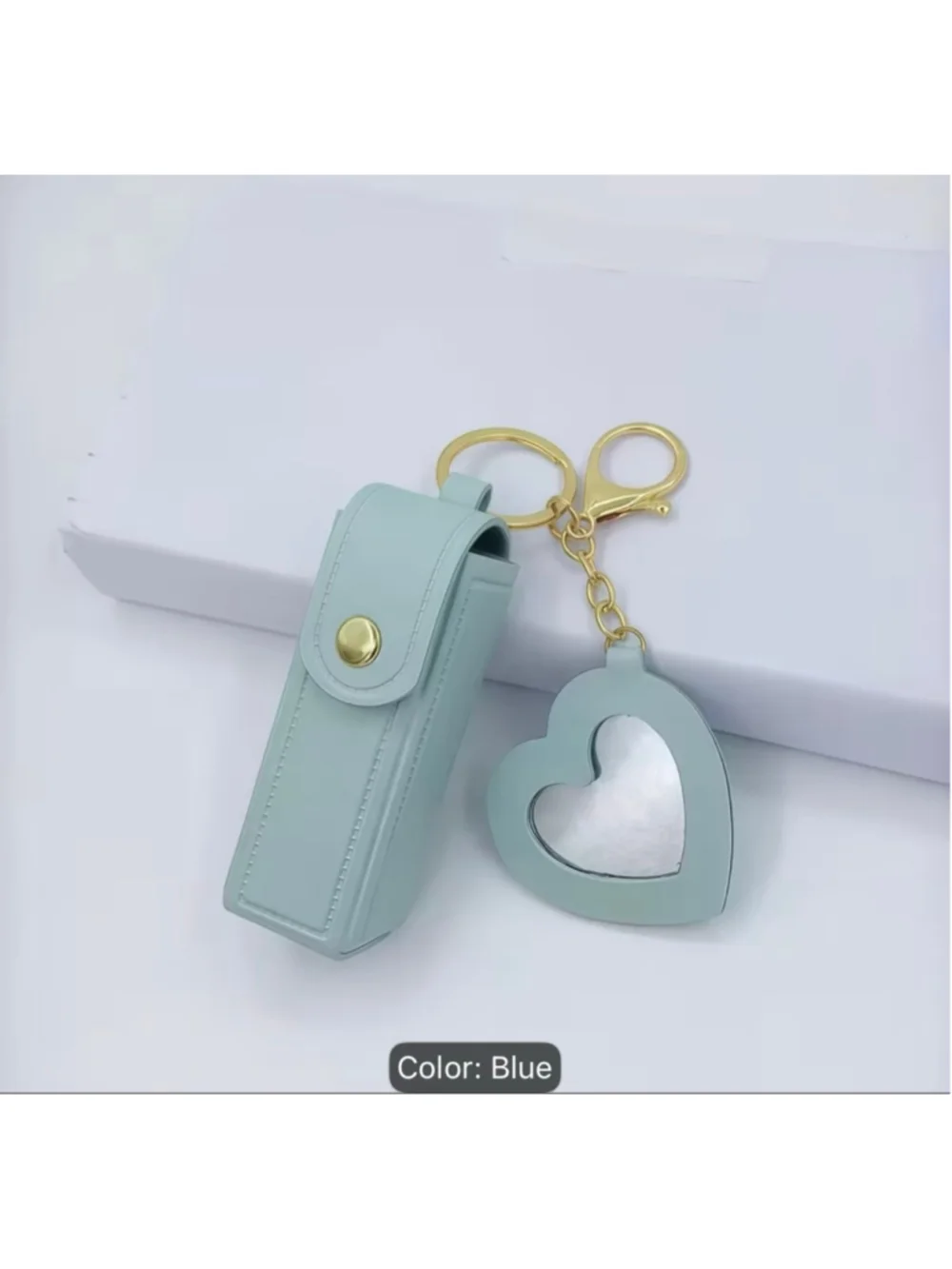 Lipstick Case Keychain with Mirror, Bag Charm - Brand New - Multiple colors